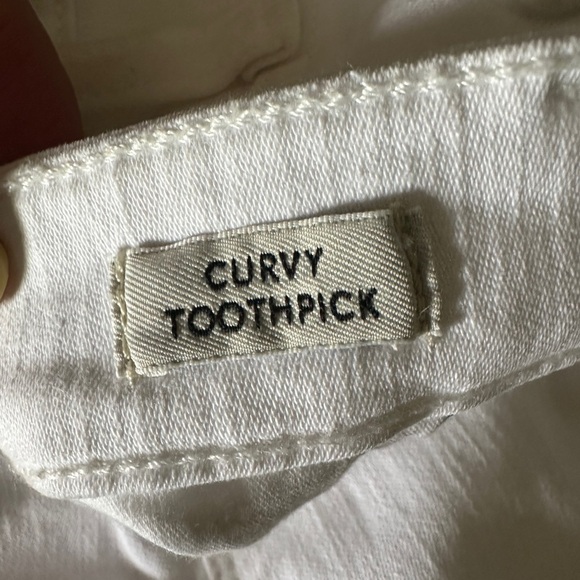 J.Crew white curvy toothpick jeans size 26 - Picture 4 of 7